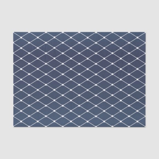 Slate Blue en Diamond Pattern Tissuepapier (Voorkant)