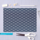  Slate Blue en Diamond Pattern Tissuepapier (Craft)