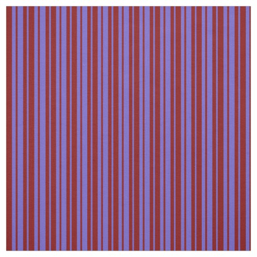 Slate Blue en Maroon Stripes Pattern Stof (Swatch)