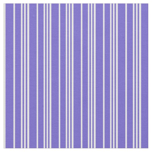 Slate Blue en White Lines Pattern Stof (Close Up)