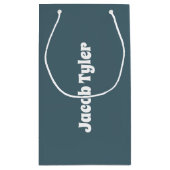 Slate Blue  Gift Bag Klein Cadeauzakje (Achterkant)