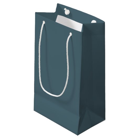Slate Blue  Gift Bag Klein Cadeauzakje (Voorkant Gekanteld)