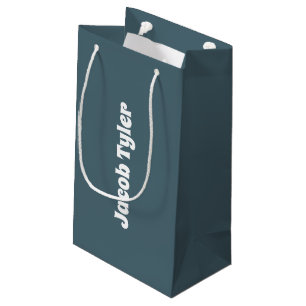 Slate Blue  Gift Bag Klein Cadeauzakje