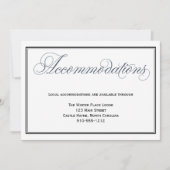 Slate Blue Huwelijksaccommodatie Bijlagekaart Kaart (Voorkant)