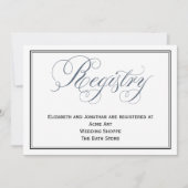 Slate Blue Huwelijksregister Bijgevoegde kaart (Voorkant)