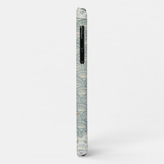 Slate Blue Lace Case-Mate iPhone Case (Achterkant/links)