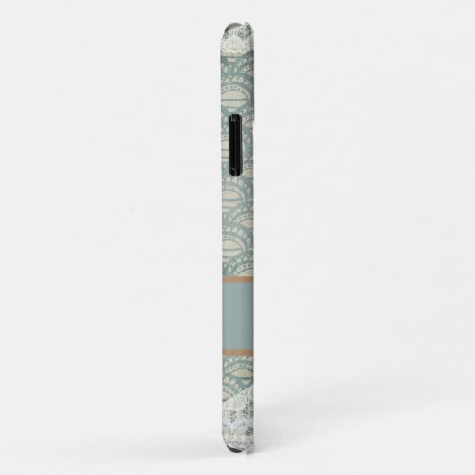 Slate Blue Lace II Case-Mate iPhone Case (Achterkant/rechts)