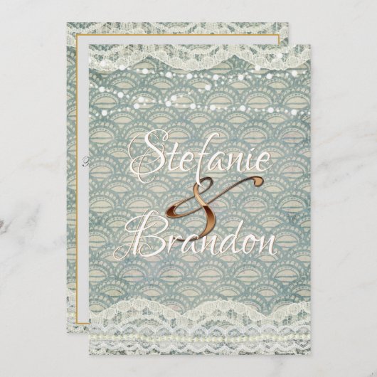 Slate Blue Lace Kaart (Voorkant / Achterkant)