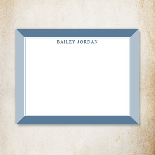 Slate Blue Mannen Notitiekaartje