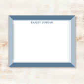 Slate Blue Mannen Notitiekaartje