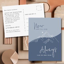 Slate Blue neemt de hoge weg voor senatoren Briefkaart