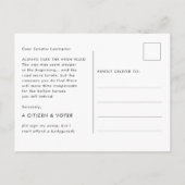 Slate Blue neemt de hoge weg voor senatoren Briefkaart (Achterkant)