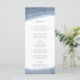 Slate Blue Ombre | Minimalistisch Boho Wedding Menu