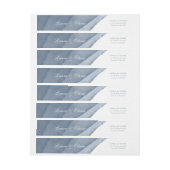 Slate Blue Ombre Waterverf bruiloft (Vel)