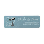 Slate Blue Paris Passport Etiket (Voorkant)