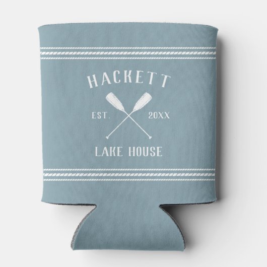 Slate Blue Rustic Oars Specialized Lake House Blikjeskoeler (Achterkant)