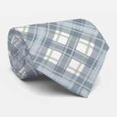 Slate Blue, Sage Green, Cream Play Stropdas (Opgerold)