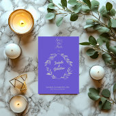 Slate Blue & Silver Diamond Bewaar de datum van de Kaart