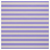 Slate Blue & Tan Stripes Pattern Stof (Swatch)