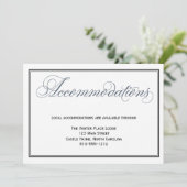 Slate Blue Wedding Accommodations Enclosure Kaart (Staand voorkant)