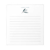 Slate botanische stoffen | Geld Notitieblok (Voorkant)