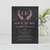  Slate Bridal Shower Invitations Kaart (Staand voorkant)