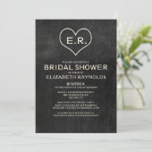 Slate Bridal Shower Invitations Kaart (Staand voorkant)