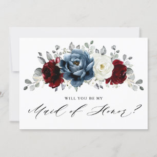 Slate Burgundy Ivory Ben je mijn dienstmeisje? Kaart