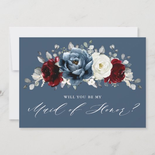 Slate Burgundy Ivory Ben je mijn dienstmeisje? Kaart (Voorkant)