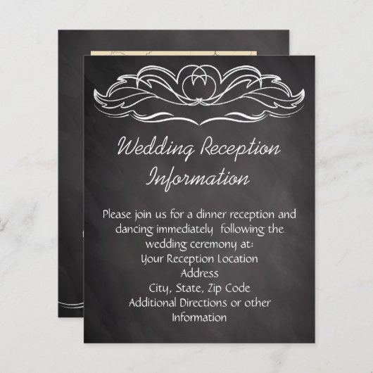 Slate Chalkboard Wedding (Voorkant / Achterkant)