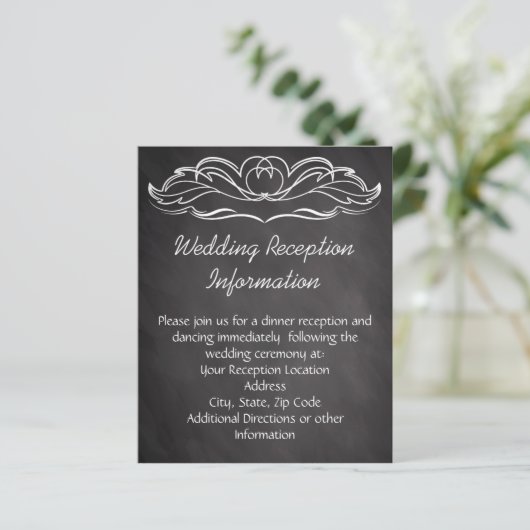 Slate Chalkboard Wedding (Staand voorkant)