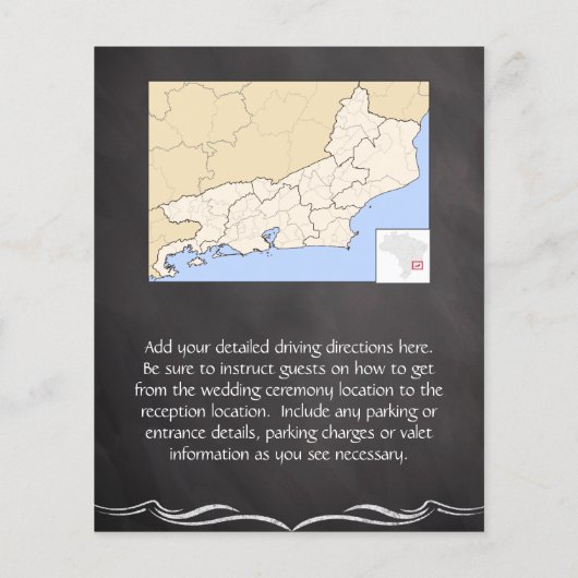 Slate Chalkboard Wedding (Achterkant)