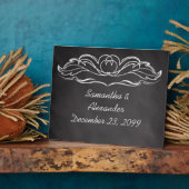 Slate Chalkboard Wedding Fotoplaat (Zijkant)
