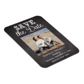 Slate Chalkboard Wedding Save the Date Magneet (Rechterzijde)