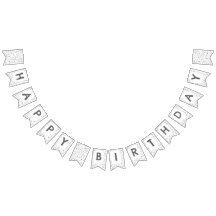 Slate Confetti Waterverf Stippen Bunting Flag