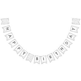 Slate Confetti Waterverf Stippen Bunting Flag Vlaggetjes