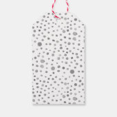 Slate Confetti Waterverf Stippen Gift Label Cadeaulabel (Achterkant)