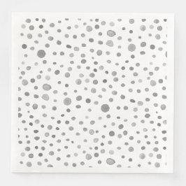 Slate Confetti Waterverf Stippen Papier servet