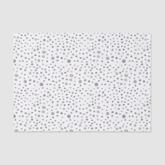 Slate Confetti Waterverf Stippen Tissue Paper Tissuepapier (Voorkant)