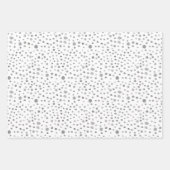 Slate Confetti Waterverf Stippen Wrapping Paper (Voorkant 3)