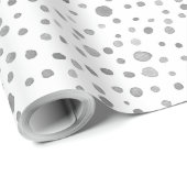Slate Confetti Waterverf Stippen Wrapping Paper Cadeaupapier (Rol Hoek)