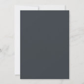 Slate Coral Moody Bloom Wedding Kaart (Achterkant)