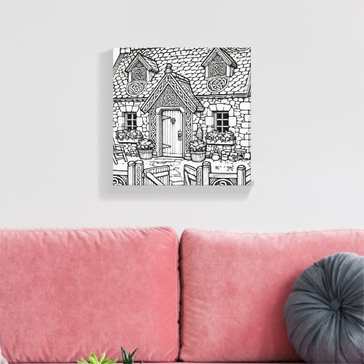 Slate Cottage #10 Canvas Afdruk (Insitu (Woonkamer))