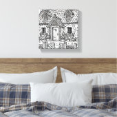 Slate Cottage #10 Canvas Afdruk (Insitu (Slaapkamer))