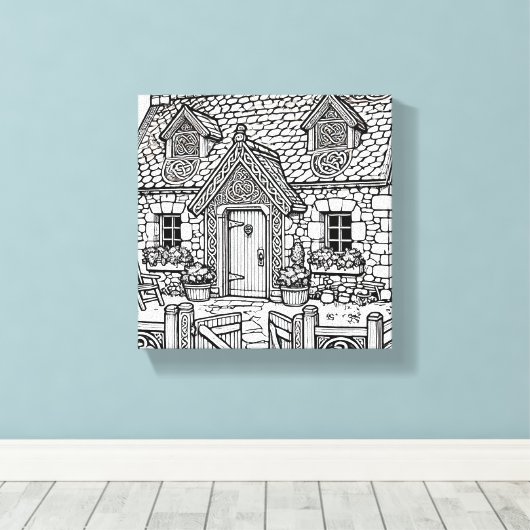 Slate Cottage #10 Canvas Afdruk (Insitu (Houten vloer))