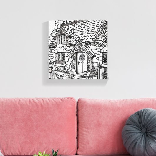 Slate Cottage #11 Canvas Afdruk (Insitu (Woonkamer))