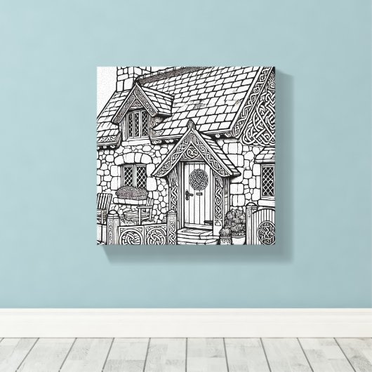 Slate Cottage #11 Canvas Afdruk (Insitu (Houten vloer))