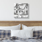 Slate Cottage #12 Canvas Afdruk (Insitu (Slaapkamer))