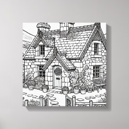 Slate Cottage #12 Canvas Afdruk