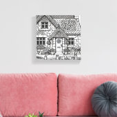 Slate Cottage #13 Canvas Afdruk (Insitu (Woonkamer))